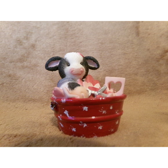 Vintage Mary Moo Moos 1994 I'm In Love With Moo Enesco 104736 w/box - Picture 1 of 7